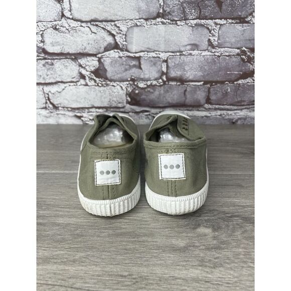 Potoma Green Canvas Fabric Slip On Casual Sneakers Shoes Women’s Sz 39EU/8.5M US - Picture 4 of 16